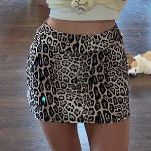 NWOT FP Movement Leopard Skirt w/ Built-in Spandex | Size Small